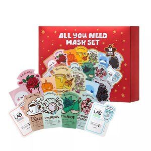 Mask Set – Red Gift Box of 13 Hydrating Face Masks
